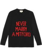 Gucci Never Marry A Mitford Cotton Sweater - Black