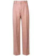 Esteban Cortazar High-waisted Straight-fit Trousers - Pink
