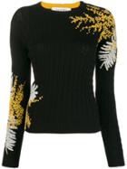 Valentino Embroidered Cable Knit Sweater - Black