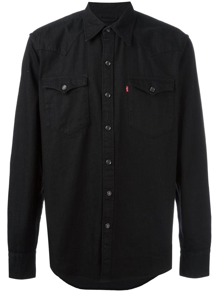 Levi's Barstow Western Shirt, Men's, Size: Medium, Black, Cotton