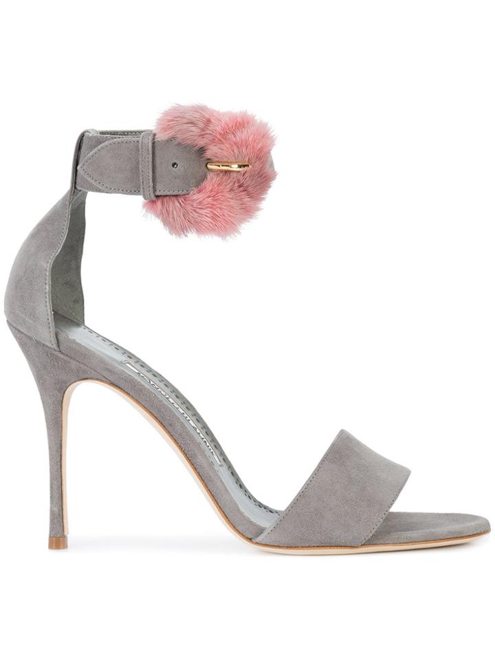 Manolo Blahnik Trespola Sandals - Grey