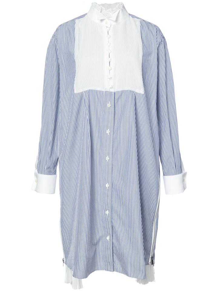 Sacai Oversized Striped Shirt - Blue