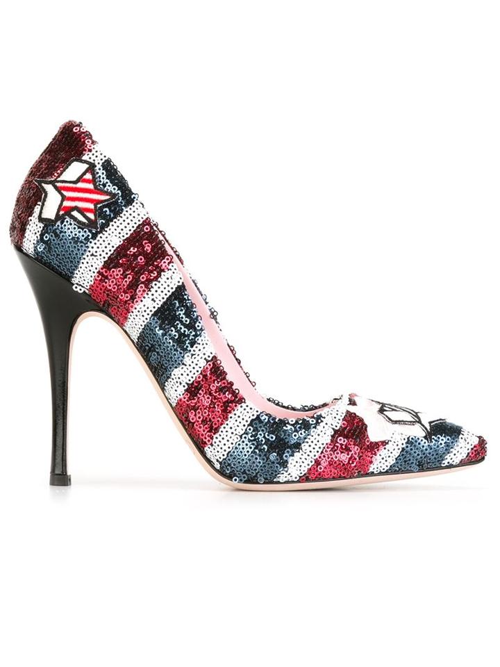 Giamba Sequin Embellished Stilettos