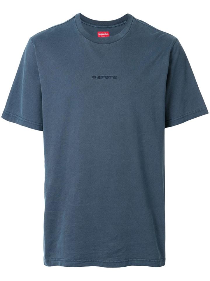 Supreme Overdyed Logo T-shirt - Blue