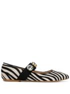 Polly Plume Bonnie Pointed Ballerina Shoes - Black