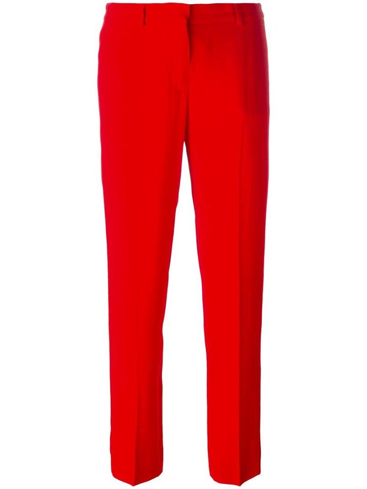 Ermanno Scervino Classic Trousers, Women's, Size: 42, Red, Acetate/viscose