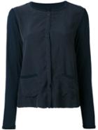 Kristensen Du Nord - Pocket Detail Top - Women - Silk/cotton - 2, Blue, Silk/cotton