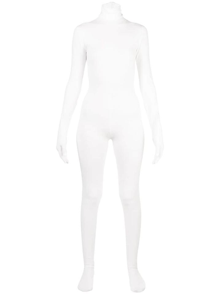 Mm6 Maison Margiela Roll-neck Jumpsuit - White