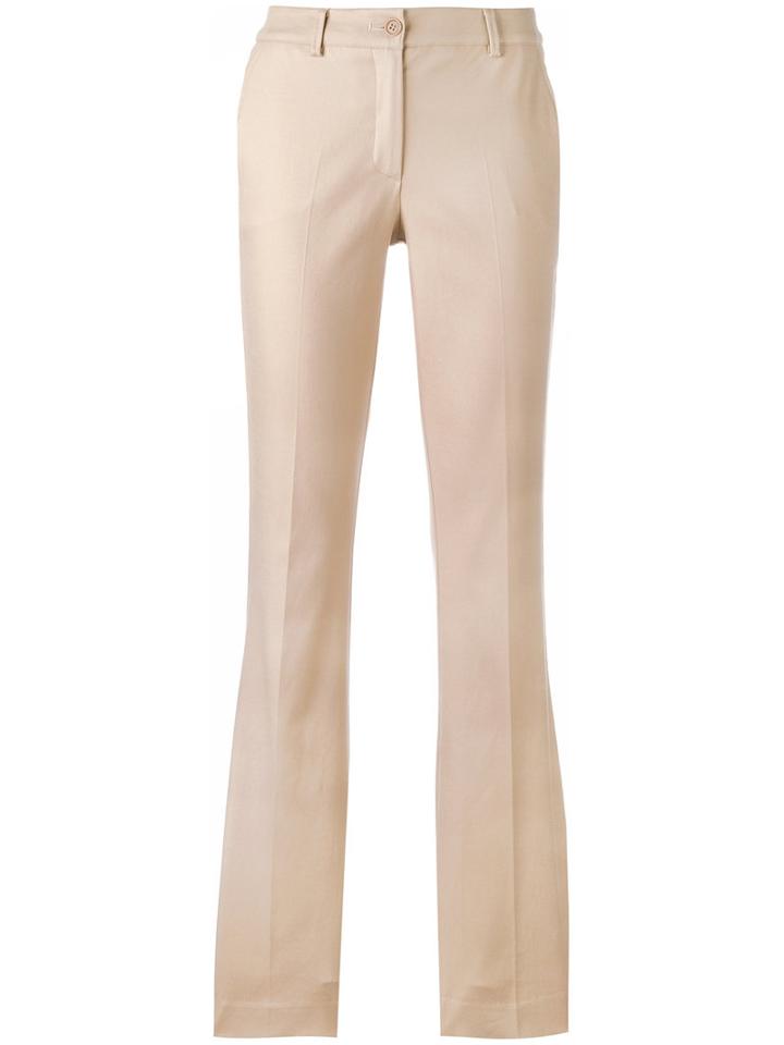 P.a.r.o.s.h. - Candela Flared Trousers - Women - Cotton/spandex/elastane - S, Nude/neutrals, Cotton/spandex/elastane