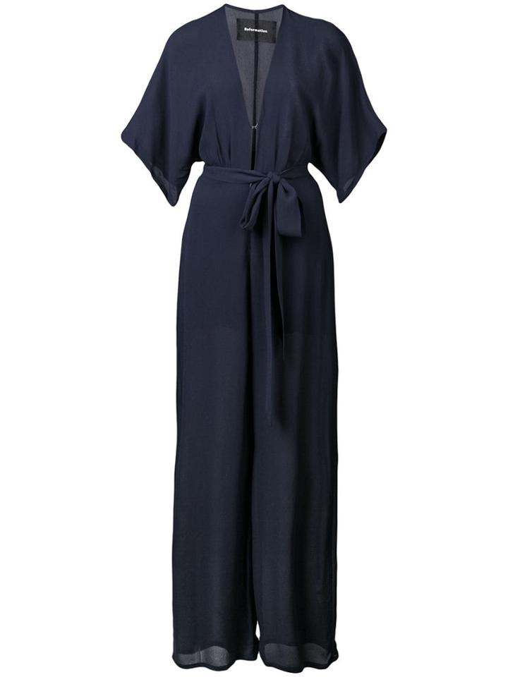 Reformation Lemongrass Jumpsuit - Blue