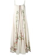 Mes Demoiselles - Embroidered Maxi Dress - Women - Cotton - S, Nude/neutrals, Cotton