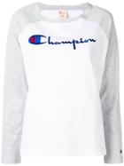 Champion Logo Jersey Top - White