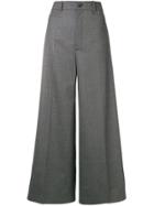 Joseph Creased Palazzo Trousers - Grey