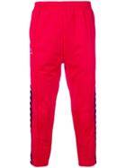 Kappa Logo Cropped Track Trousers - Red