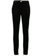 Balmain Rhinestone Embellished Trousers - Black