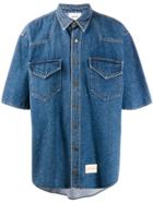 Nanushka Oversized Denim Shirt - Blue