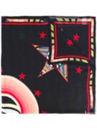 Givenchy - Stars And Eye Print Scarf - Unisex - Modal/silk - One Size, Black, Modal/silk