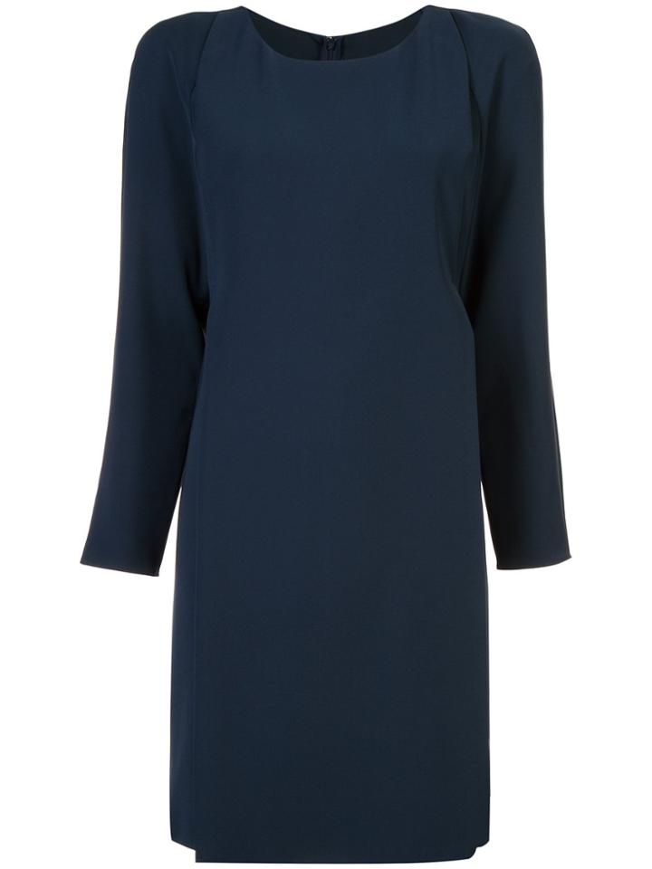 Emporio Armani Split-front Mini Dress - Blue