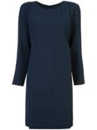 Emporio Armani Split-front Mini Dress - Blue