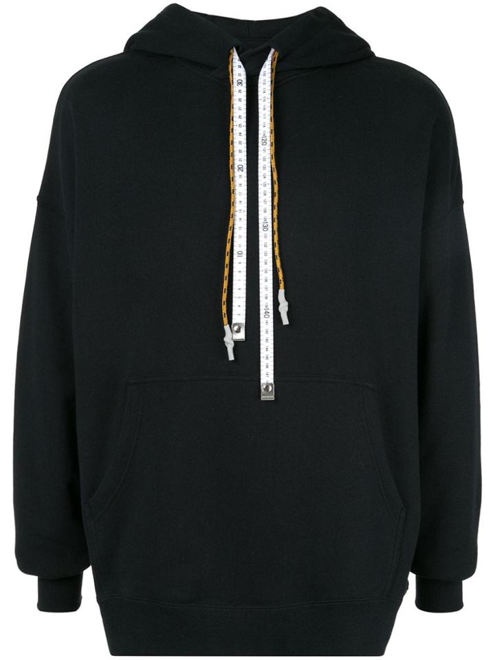 Maison Mihara Yasuhiro Measuring Tape Hoodie - Black