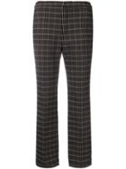 Ports 1961 Cropped Check Trousers - Blue