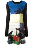 Ps By Paul Smith Floral Print Shift Dress, Women's, Size: Medium, Polyamide/modal/spandex/elastane
