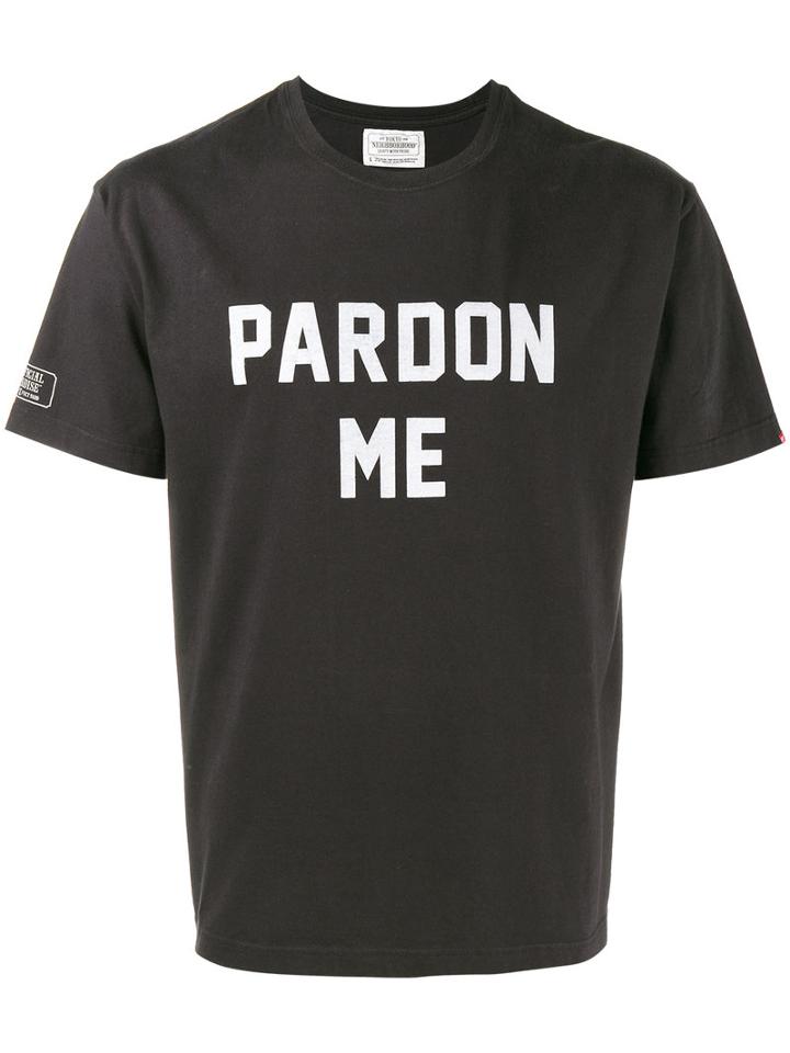 Neighborhood X Fuct Ssdd Text T-shirt, Men's, Size: Large, Black, Cotton