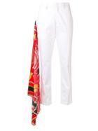 Msgm Foulard Detail Trousers - White