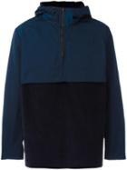 Natural Selection Panelled Hooded Cagoule, Men's, Size: Xs, Blue, Polyester/cotton/viscose