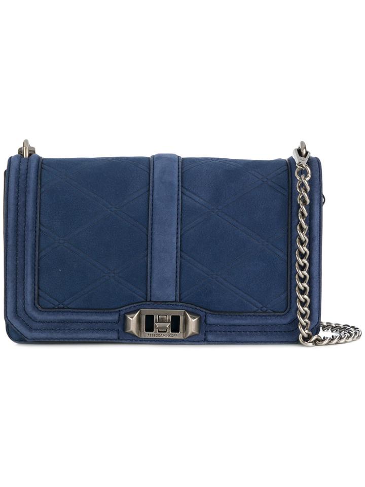 Rebecca Minkoff Love Embossed Crossbody - Blue