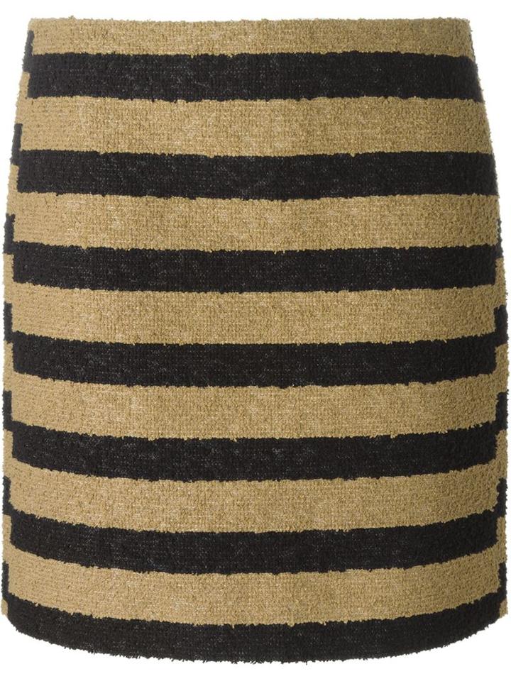 Sonia Rykiel Striped Loop Knit Skirt