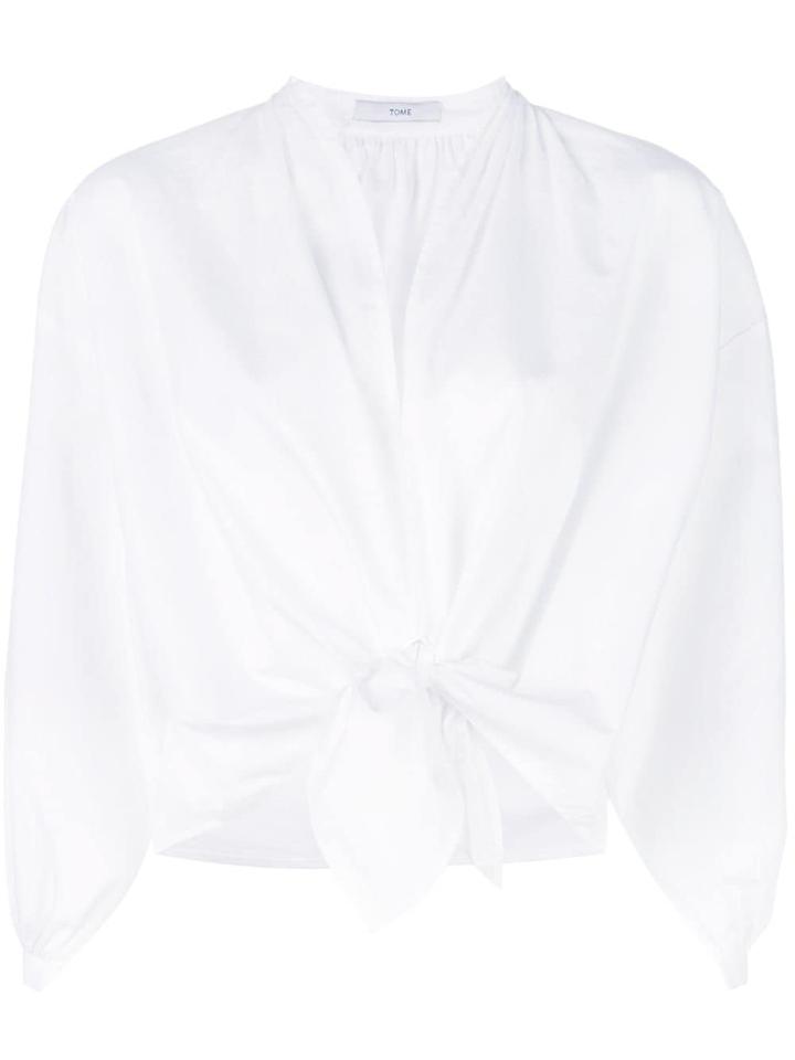 Tome Poplin Shirt - White
