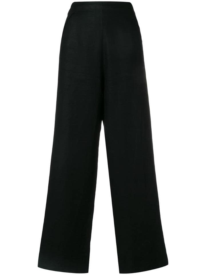 Yves Saint Laurent Pre-owned Palazzo Trousers - Black