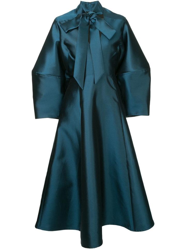 Greta Constantine Oversized Midi Dress - Blue