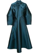 Greta Constantine Oversized Midi Dress - Blue