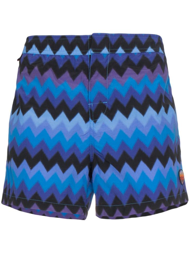 Missoni Large Zig Zag Swimshorts - Blue