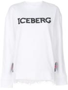 Iceberg Logo Patch Sweatshirt - White