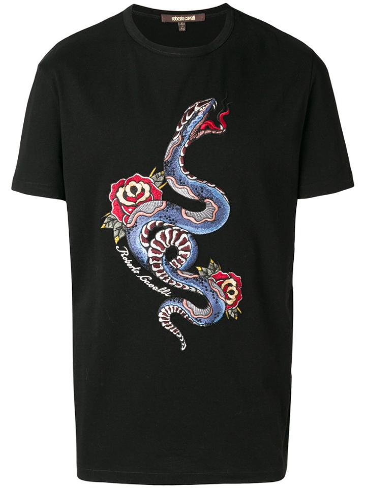Roberto Cavalli Short Sleeved T-shirt - Black