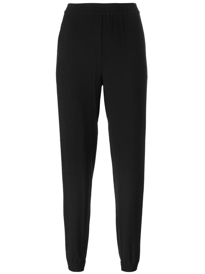 Vanessa Bruno Athé Elastic Waistband Trousers, Women's, Size: 36, Black, Polyester
