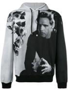 Dolce & Gabbana Marlon Brando Printed Hoodie, Men's, Size: 48, Grey, Cotton