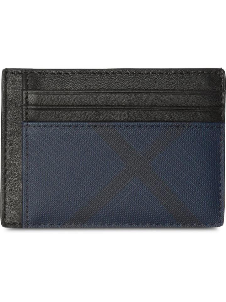 Burberry Money Clip Card Case - Blue