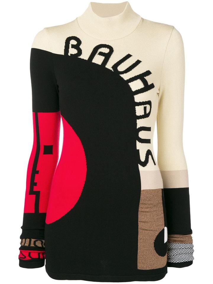 Mary Katrantzou Panelled Turtle Neck Sweater - White