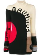Mary Katrantzou Panelled Turtle Neck Sweater - White
