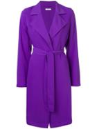 P.a.r.o.s.h. Single-breasted Belted Coat - Purple