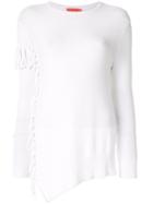 Manning Cartell Asymmetric Fringed Jumper - White