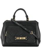 Love Moschino Jacquard Logo Tote Bag - Black