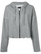 Rta Sparrow Cropped Zip-up Hoodie - Grey