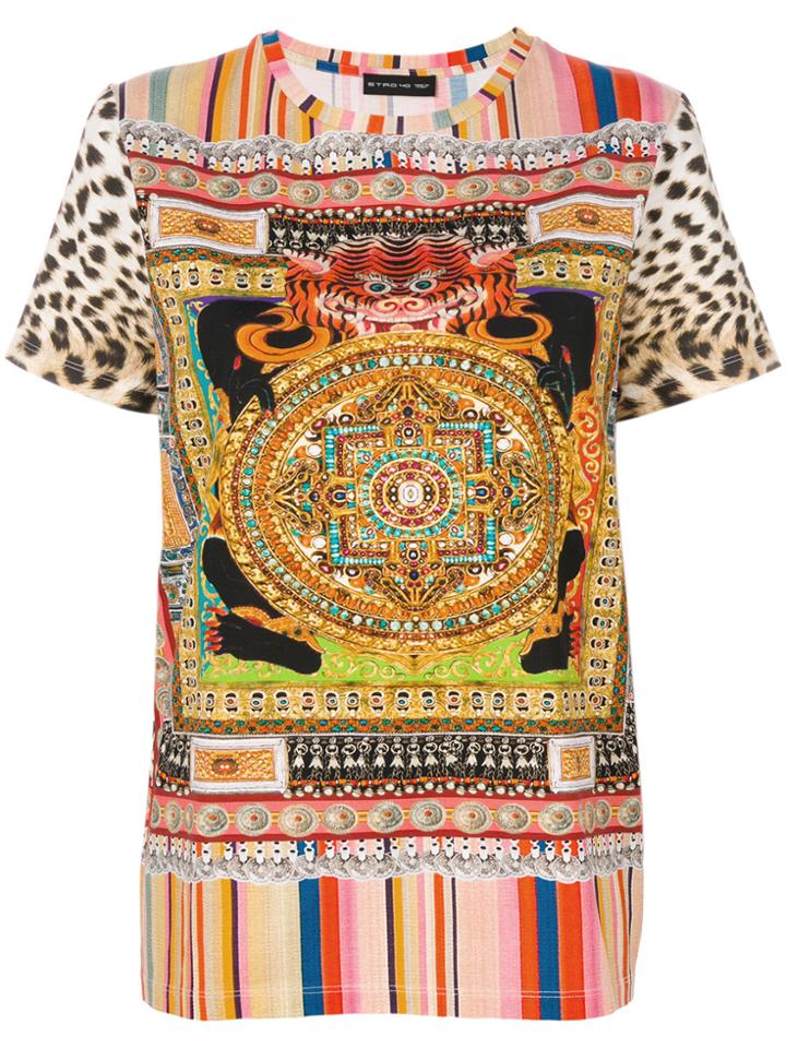 Etro Dragon Print T-shirt - Multicolour