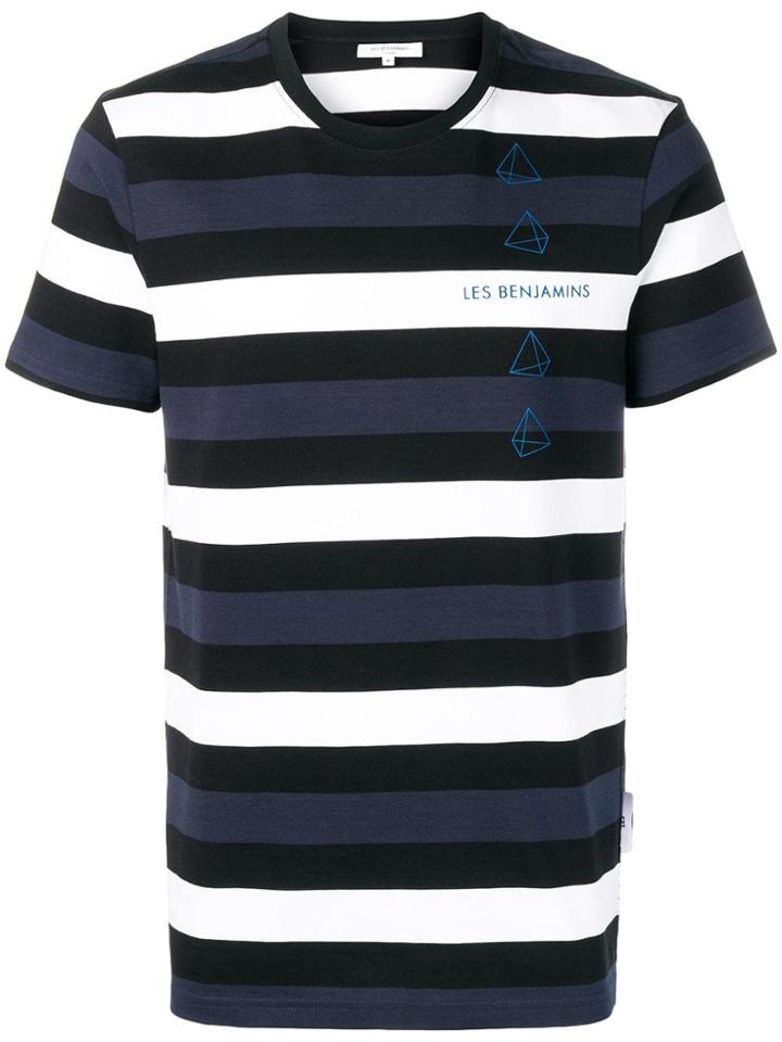 Les Benjamins Otola Striped T-shirt - Blue