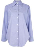 Nina Ricci Plain Button Shirt - Blue